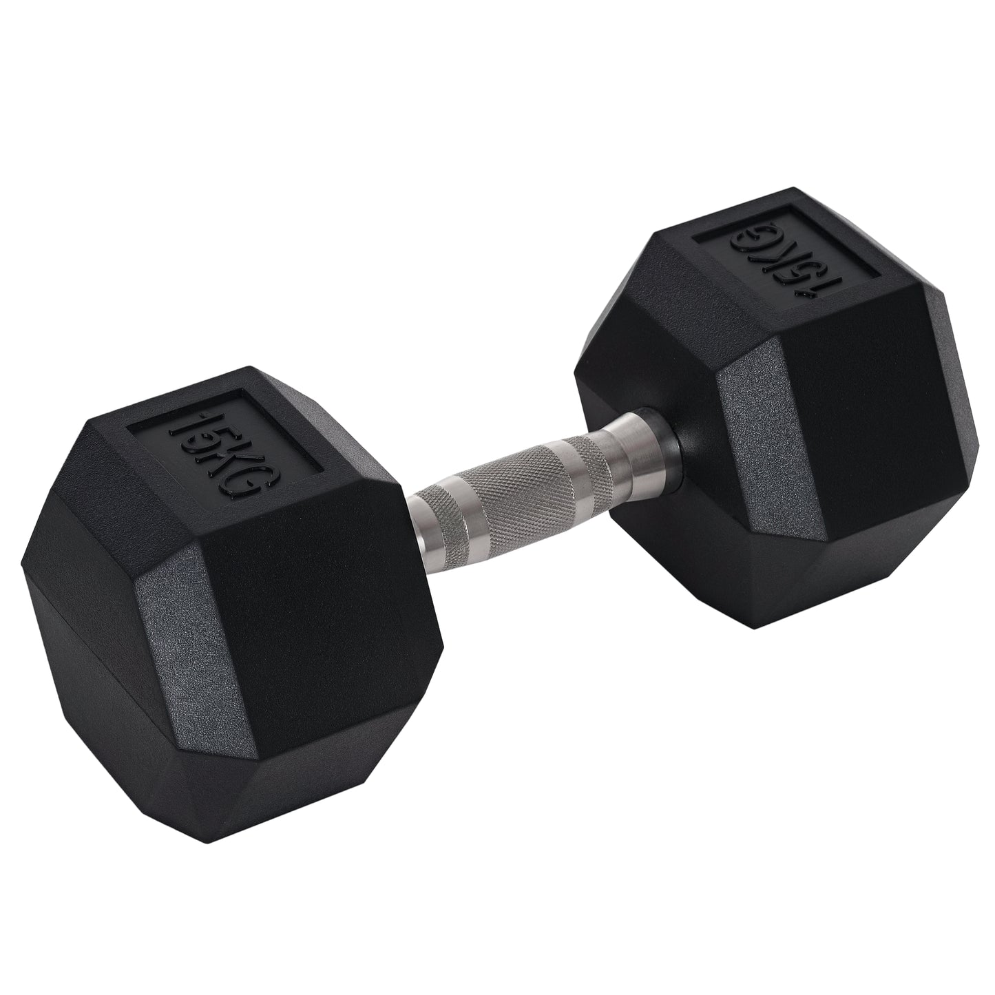 Single Rubber Hex Dumbbell Encased Ergo Weights Home Exercise Gym Fitness