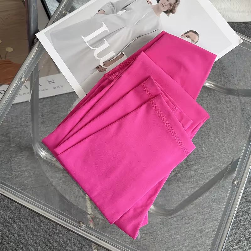 Hot Sale Fitness Female Leggings Running Pants Naked Feeling Leggings High Waist Push up Sport Women Fitness Running Yoga Pants
