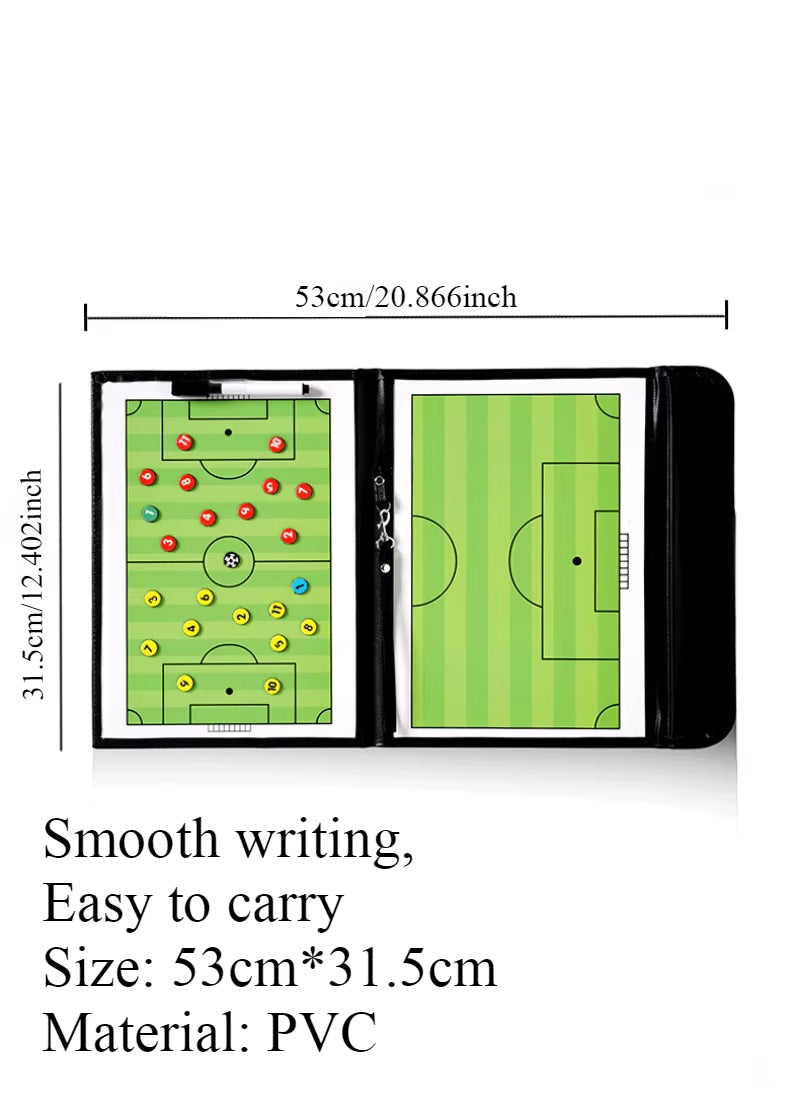 54Cm Foldable Magnetic Tactic Board Soccer Coaching Coachs Tactical Board Football Game Football Training Tactics Clipboard Hot