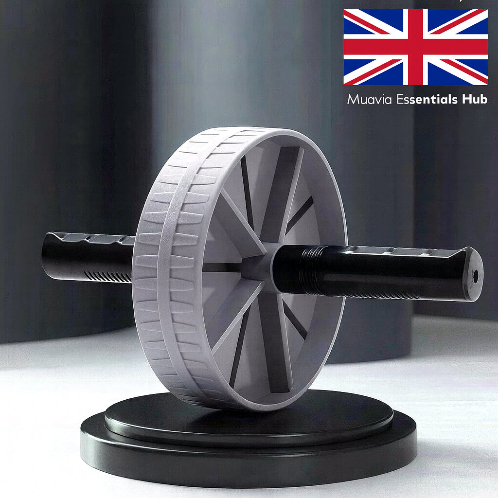 Ab Roller Wheel Exercise Equipment Core Strength Training Fitness Home Gym UK