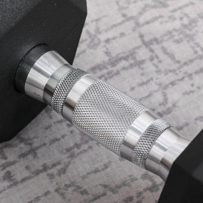 Single Rubber Hex Dumbbell Encased Ergo Weights Home Exercise Gym Fitness
