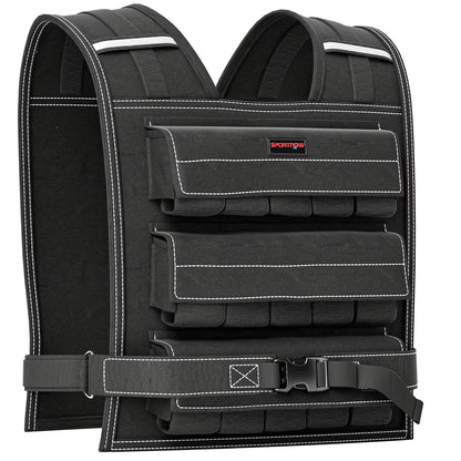 15KG Adjustable Weighted Vest for Men and Women, Weight Vest with 15 Metal Weights