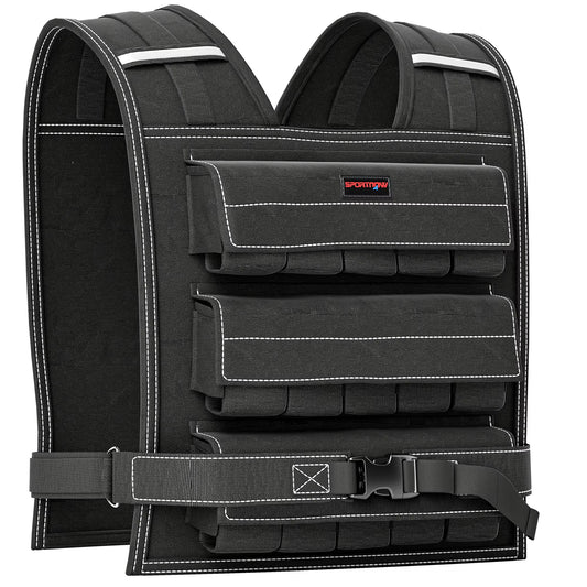 15KG Adjustable Weighted Vest for Men and Women, Weight Vest with 15 Metal Weights