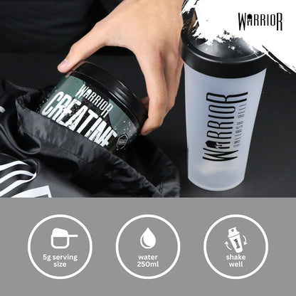 Creatine Monohydrate Powder 300G - Warrior Supplement - Micronised - 60 Servings