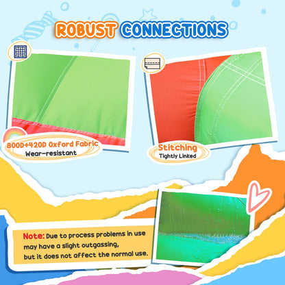 Multi-Activity Bouncy Castle, with Blower, Kids Bounce House, Multicoloured